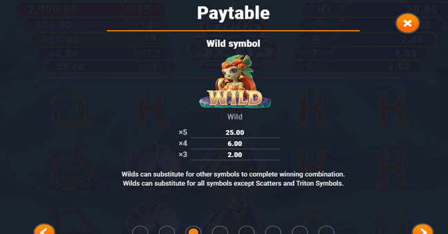 gods of seas tritons fortune paytable 3 paytable