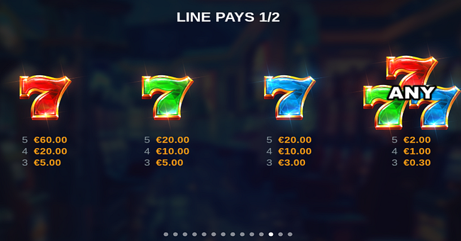 gold mint 7s deluxe paytable paytable