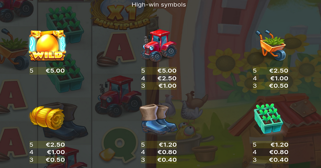 golden egg invaders paytable 1 paytable