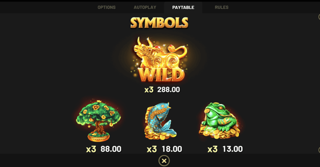 golden horns 3 paytable