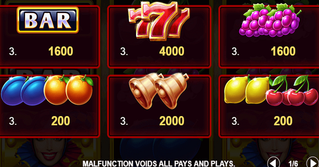 golden joker 27 paytable paytable