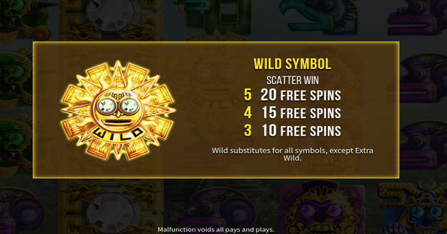 golden myth paytable 1 paytable