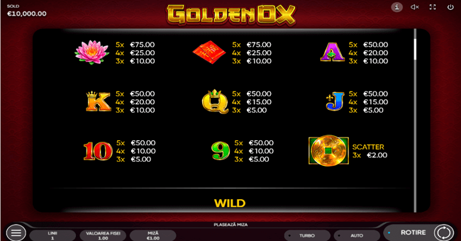 golden ox paytable2 paytable