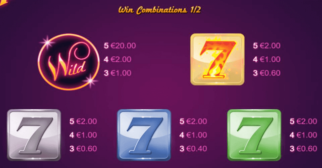 goldfire7s blue paytable 1 paytable