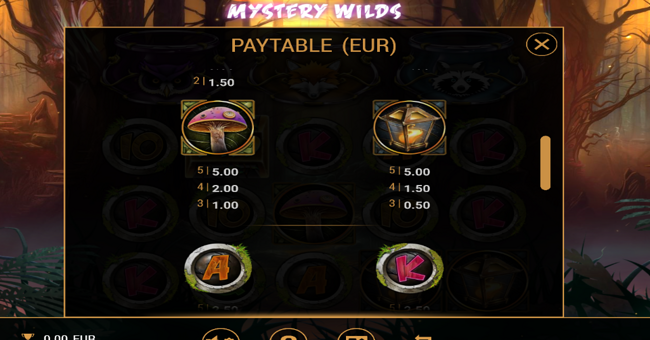 golem mystery wilds paytable 3 paytable