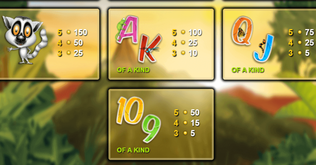 gorilla go wild paytable 2 paytable