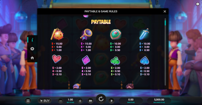 groovy knights dream drop paytable paytable