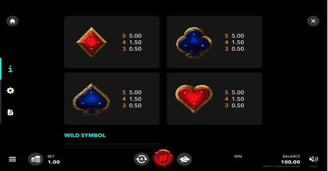 gryphons castle paytable2 paytable