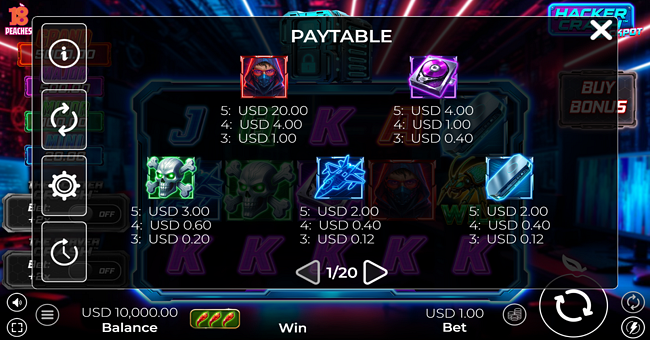 hacker crash jackpot paytable 1 paytable