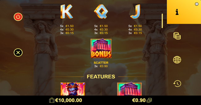 hades power paytable 2 paytable