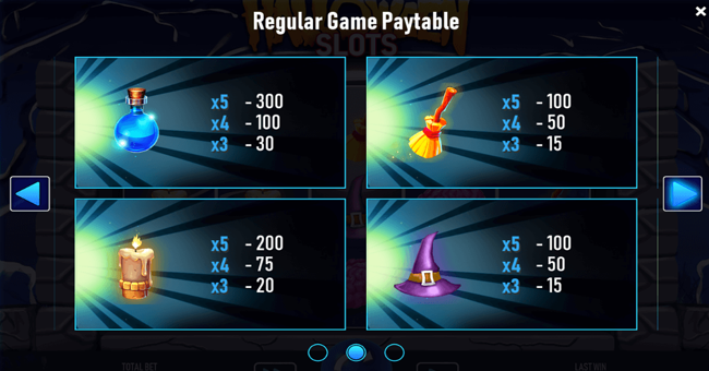 halloween slots paytable5 paytable