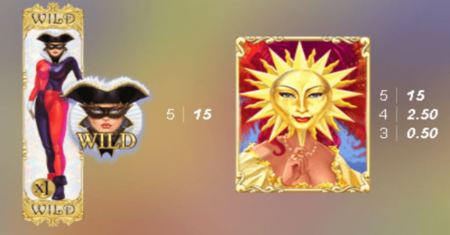 harlequin carnival paytable 1 paytable