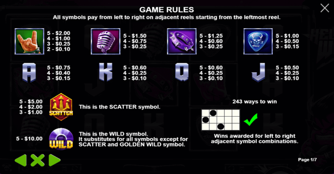 hellvis wild paytable paytable