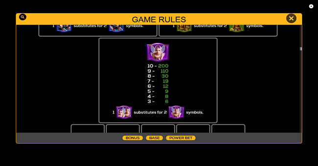 high 5 heroes paytable 3 paytable