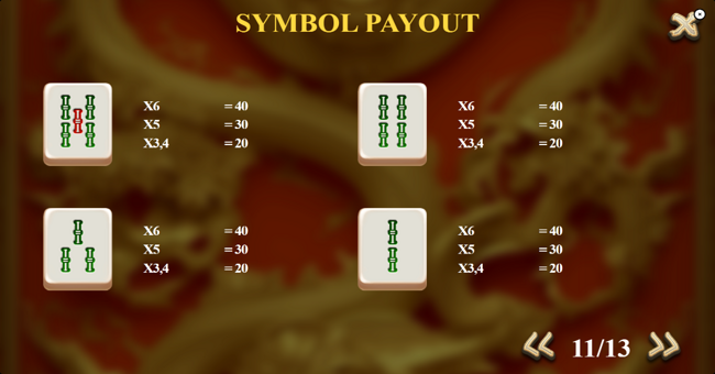hit mahjong wins paytable paytable