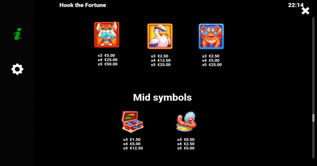 hook the fortune paytable 3 paytable