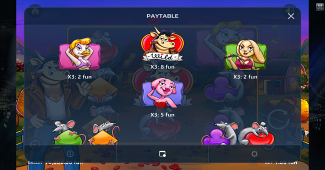 hot bull paytable 1 paytable