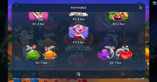 hot bull paytable 2 paytable
