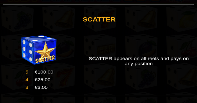 hot diamonds 100 dice paytable 3 paytable