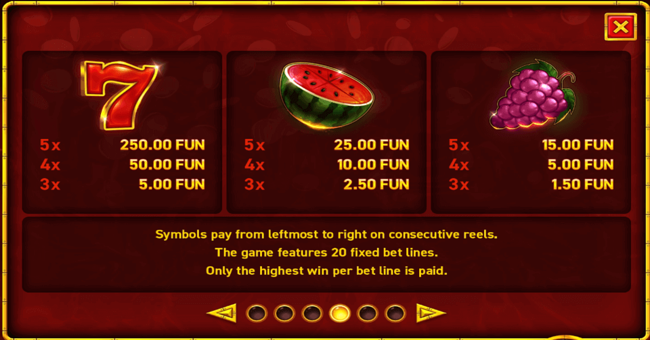 hot slot 777 coins paytable1 paytable
