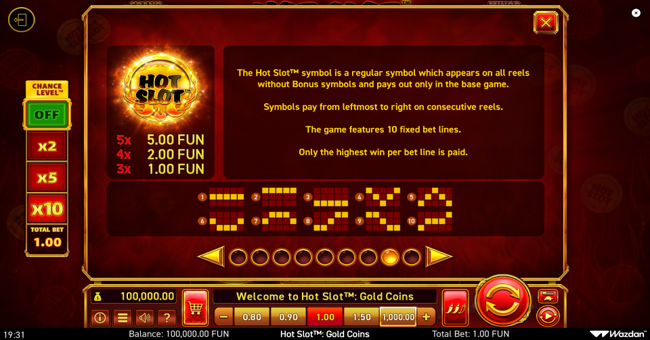 hot slot gold coins hot paytable paytable