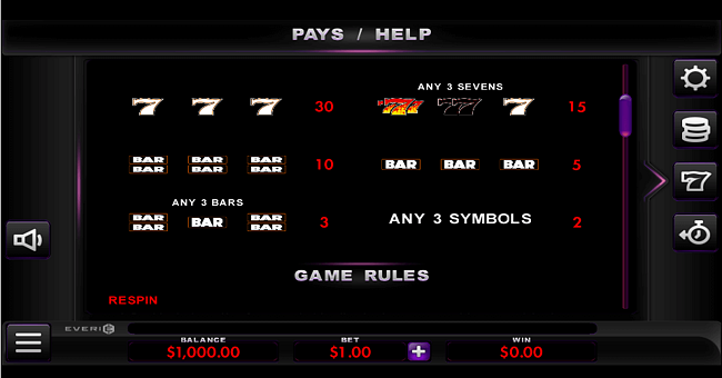 hot spot 777 paytable 2 paytable
