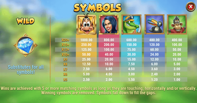 hugo legacy paytable 1 paytable