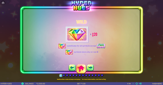 hyper hues paytable 1 paytable