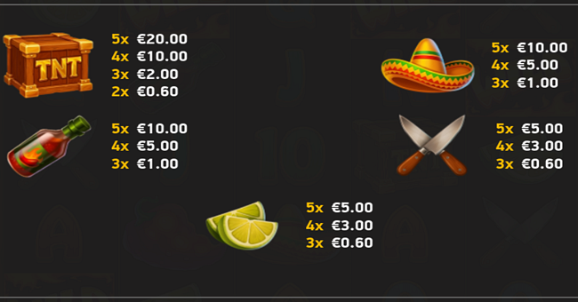 j mania chili champs paytable 1 paytable