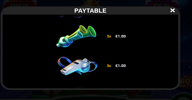 j mania goal nations paytable 2 paytable