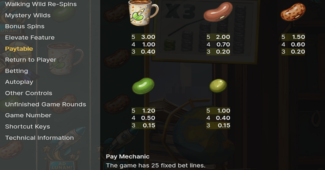 jack and the beanstalk 2 paytable 2 paytable