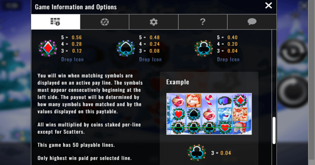 jack frost paytable2 paytable