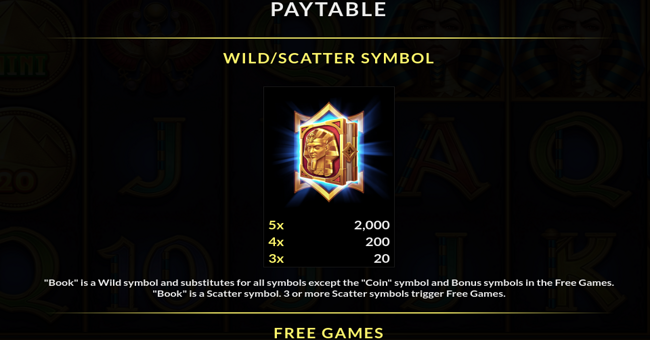 jack potter and the book of teos paytable 1 paytable