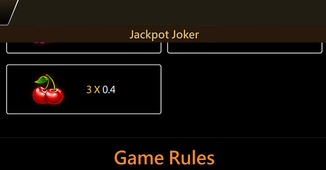 jackpot joker paytable 3 paytable