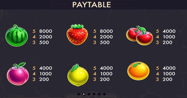 jackpot sevens paytable paytable