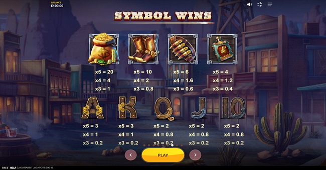 jackrabbit jackpots paytable 2 paytable