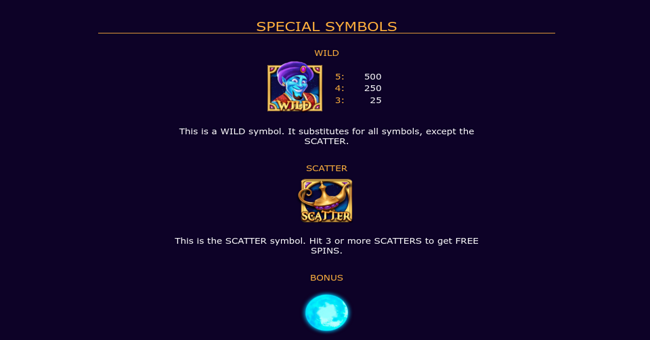 jasmines treasures paytable 2 paytable