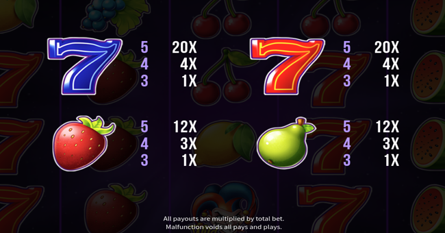 joker 40 paytable 2 paytable