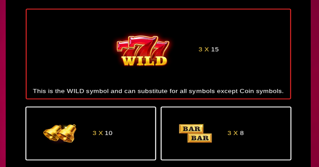 joker coins expanded paytable 1 paytable
