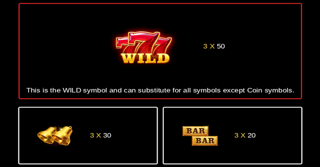 joker coins unlimited fortune paytable 1 paytable