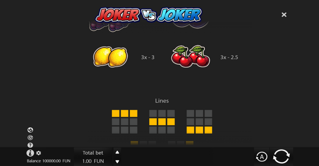 joker vs joker paytable 3 paytable