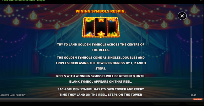 jokers luck respin paytable 2 paytable