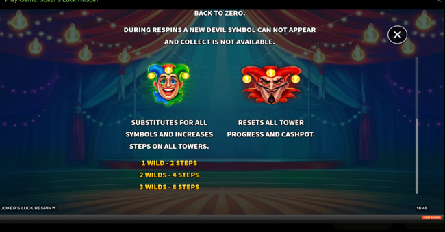 jokers luck respin paytable 3 paytable