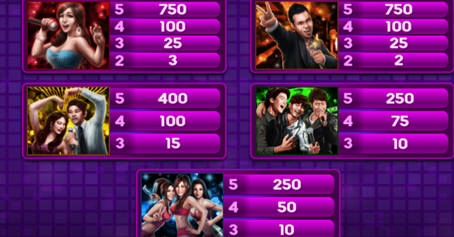 karaoke party paytable 2 paytable