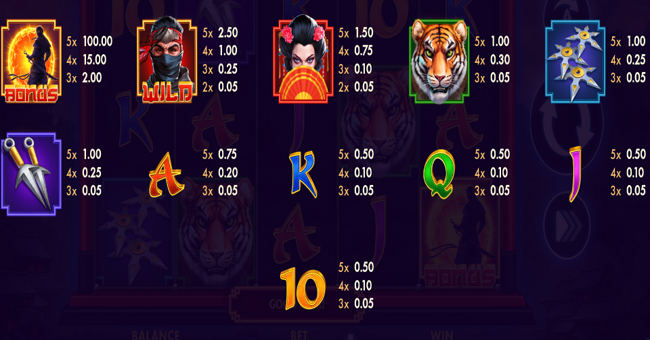 katana klash hold n link paytable paytable