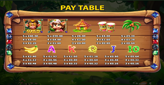 kick cash monkey 2 buy feature paytable paytable