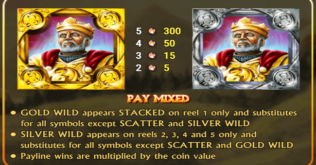 kingdoms edge paytable 1 paytable