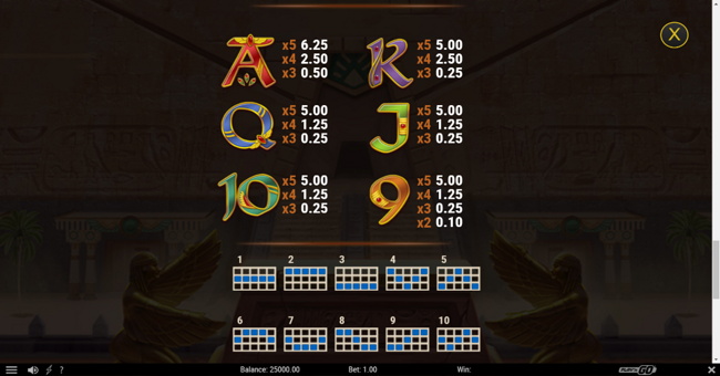 kings mask eclipse of gods paytable 3 paytable