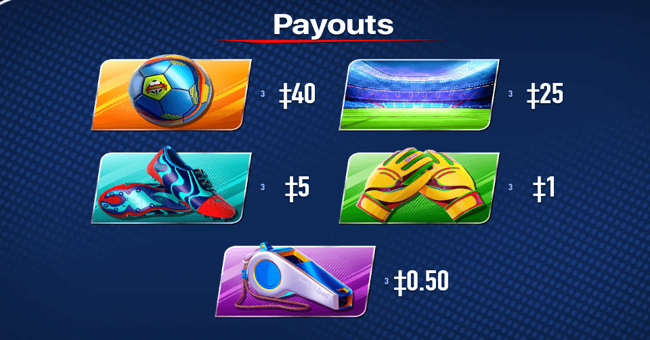 knockout football rush 1 paytable
