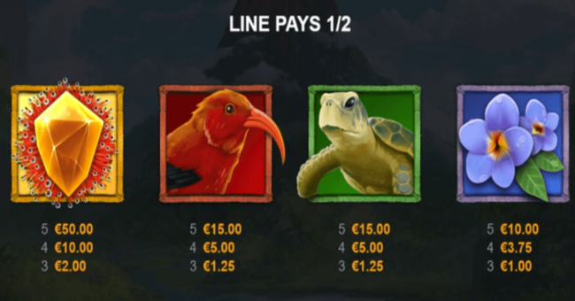 lady lava paytable 1 paytable